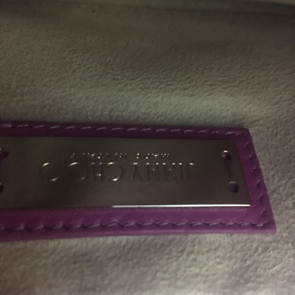 Authentic Jimmy Choo Rebel Crossbody Bag in grape - Picture 7 of 13